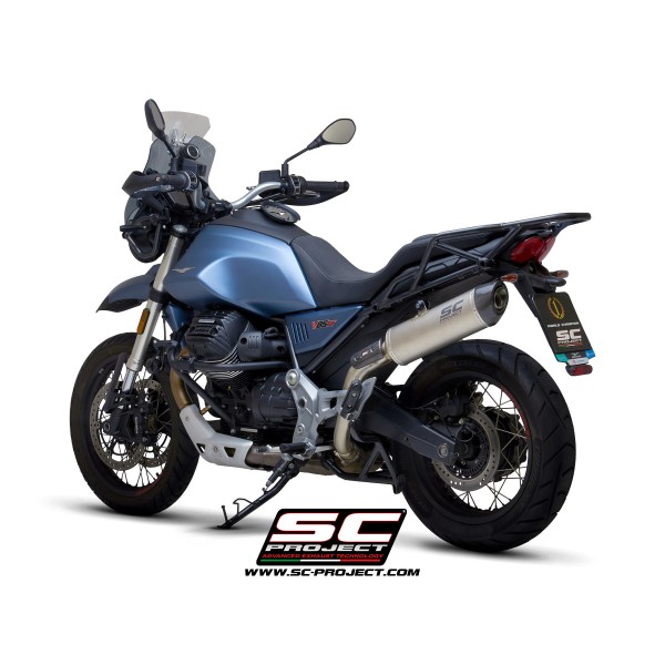 SC Project para MOTO GUZZI V85 TT (2021 - 2023) - Escape Oval titanio