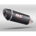 SC Project para MOTO GUZZI V85 TT (2019 - 2020) - Escape Oval carbono