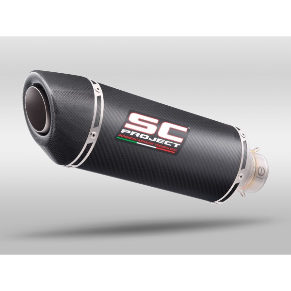 SC Project para MOTO GUZZI V85 TT (2019 - 2020) - Escape Oval carbono
