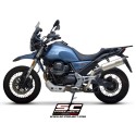 SC Project para MOTO GUZZI V85 TT (2019 - 2020) - Escape Oval carbono