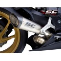 SC Project para Mv Augusta SUPERVELOCE 800 (2019 - 2024) - Escape S1 titanio, tubo de enlace en secciones soldadas
