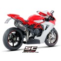 SC Project para Mv Augusta F3 800 (2017 - 2024) - EAS ABS - RC - Escape SC1-R carbono, posición alta