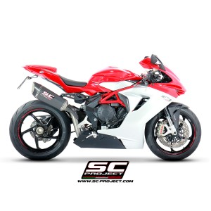 SC Project para Mv Augusta F3 800 (2017 - 2024) - EAS ABS - RC - Escape SC1-R carbono, posición alta