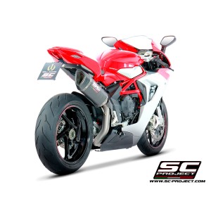 SC Project para Mv Augusta F3 800 (2017 - 2024) - EAS ABS - RC - Escape SC1-R carbono, posición alta
