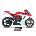 SC Project para Mv Augusta F3 800 (2017 - 2024) - EAS ABS - RC - Escape S1 titanio, tubo de enlace en secciones soldadas