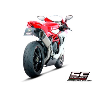 SC Project para Mv Augusta F3 675 (2017 - 2022) - EAS ABS - RC - Escape SC1-R titanio, posición alta