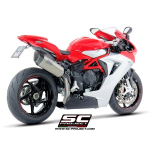 SC Project para Mv Augusta F3 800 (2013 - 2016) - EAS ABS - RC - Escape SC1-R titanio, posición alta