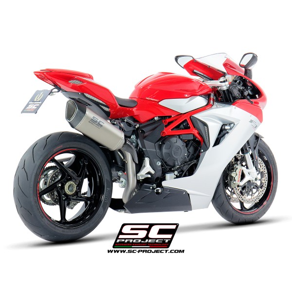 SC Project para Mv Augusta F3 800 (2013 - 2016) - EAS ABS - RC - Escape SC1-R titanio, posición alta