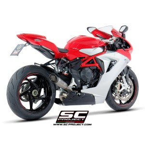 SC Project para Mv Augusta F3 800 (2013 - 2016) - EAS ABS - RC - Escape S1 titanio, tubo de enlace en secciones soldadas