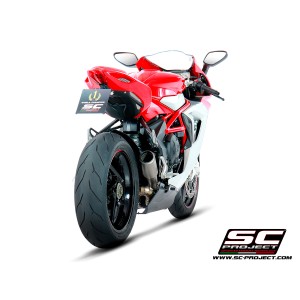 SC Project para Mv Augusta F3 800 (2013 - 2016) - EAS ABS - RC - Escape CR-T titanio, tubo de enlace en secciones soldadas