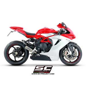 SC Project para Mv Augusta F3 675 (2011 - 2016) - EAS ABS - RC - Escape CR-T titanio, tubo de enlace en secciones soldadas