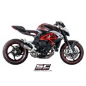 SC Project para Mv Augusta RIVALE - Escape S1 titanio, tubo de enlace en secciones soldadas