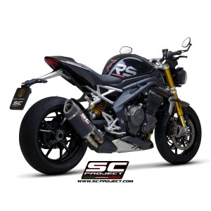 SC Project para TRIUMPH SPEED TRIPLE 1200 RS (2021 - 2025) - RR - Euro 5 - Escape SC1-R GT carbono