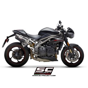 SC Project para TRIUMPH SPEED TRIPLE 1050 (2018 - 2020) - S - RS - Par de escapes SC1-M carbono