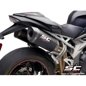 SC Project para TRIUMPH SPEED TRIPLE 1050 (2018 - 2020) - S - RS - Par de escapes SC1-M carbono