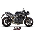 SC Project para TRIUMPH SPEED TRIPLE 1050 (2018 - 2020) - S - RS - Par de escapes Oval carbono