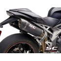 SC Project para TRIUMPH SPEED TRIPLE 1050 (2018 - 2020) - S - RS - Par de escapes Oval carbono