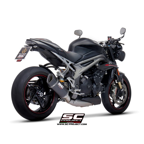 SC Project para TRIUMPH SPEED TRIPLE 1050 (2018 - 2020) - S - RS - Escape SC1-R carbono