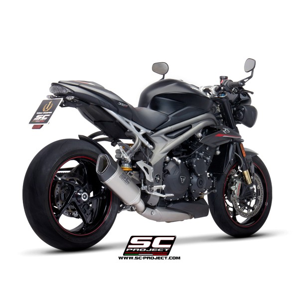 SC Project para TRIUMPH SPEED TRIPLE 1050 (2018 - 2020) - S - RS - Escape SC1-R titanio