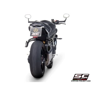 SC Project para TRIUMPH SPEED TRIPLE 1050 (2018 - 2020) - S - RS - Escape SC1-R titanio