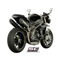 SC Project para TRIUMPH SPEED TRIPLE 1050 (2016 - 2017) - S - R - Par de escapes Oval carbono