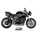 SC Project para TRIUMPH SPEED TRIPLE 1050 (2016 - 2017) - S - R - Par de escapes Oval carbono