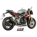 SC Project para TRIUMPH SPEED TRIPLE 1050 (2016 - 2017) - S - R - Escape Conic carbono, posición baja