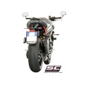SC Project para TRIUMPH SPEED TRIPLE 1050 (2016 - 2017) - S - R - Escape Conic carbono, posición baja
