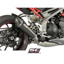 SC Project para TRIUMPH SPEED TRIPLE 1050 (2016 - 2017) - S - R - Escape Conic carbono, posición baja