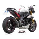 SC Project para TRIUMPH SPEED TRIPLE 1050 (2011 - 2015) - Escape Oval titanio, posición baja