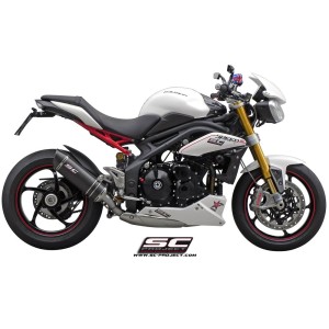 SC Project para TRIUMPH SPEED TRIPLE 1050 (2011 - 2015) - Escape Oval titanio, posición baja