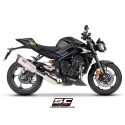 SC Project para TRIUMPH STREET TRIPLE 765 (2024 - 2026) - EURO 5+ - Línea de escape completa 3-1 acero inoxidable, con escape SC