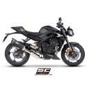 SC Project para TRIUMPH STREET TRIPLE 765 (2024 - 2026) - EURO 5+ - Línea de escape completa 3-1 acero inoxidable, con escape SC