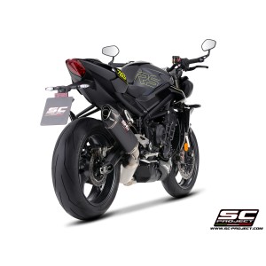 SC Project para TRIUMPH STREET TRIPLE 765 (2024 - 2026) - EURO 5+ - Línea de escape completa 3-1 acero inoxidable, con escape SC