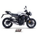SC Project para TRIUMPH STREET TRIPLE 765 (2024 - 2026) - EURO 5+ - Línea de escape completa 3-1 acero inoxidable, con escape S1
