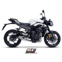 SC Project para TRIUMPH STREET TRIPLE 765 (2024 - 2026) - EURO 5+ - Línea de escape completa 3-1 acero inoxidable, con escape CR