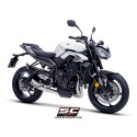 SC Project para TRIUMPH STREET TRIPLE 765 (2024 - 2026) - EURO 5+ - Línea de escape completa 3-1 acero inoxidable, con escape CR