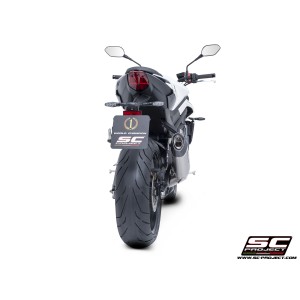 SC Project para TRIUMPH STREET TRIPLE 765 (2024 - 2026) - EURO 5+ - Línea de escape completa 3-1 acero inoxidable, con escape SC