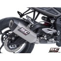 SC Project para TRIUMPH STREET TRIPLE 765 (2024 - 2026) - EURO 5+ - Línea de escape completa 3-1 acero inoxidable, con escape SC