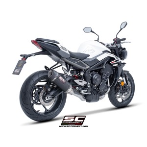 SC Project para TRIUMPH STREET TRIPLE 765 (2024 - 2026) - EURO 5+ - Línea de escape completa 3-1 acero inoxidable, con escape SC