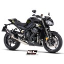 SC Project para TRIUMPH STREET TRIPLE 765 R - RS (2023 - 2024) - EURO 5 - Línea de escape completa 3-1 acero inoxidable, con esc