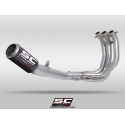 SC Project para TRIUMPH STREET TRIPLE 765 R - RS (2023 - 2024) - EURO 5 - Línea de escape completa 3-1 acero inoxidable, con esc
