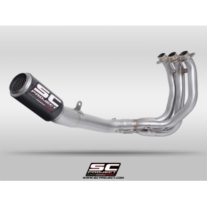 SC Project para TRIUMPH STREET TRIPLE 765 R - RS (2023 - 2024) - EURO 5 - Línea de escape completa 3-1 acero inoxidable, con esc
