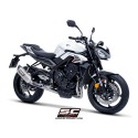 SC Project para TRIUMPH STREET TRIPLE 765 R - RS (2023 - 2024) - EURO 5 - Línea de escape completa 3-1 acero inoxidable, con esc
