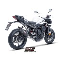 SC Project para TRIUMPH STREET TRIPLE 765 R - RS (2023 - 2024) - EURO 5 - Línea de escape completa 3-1 acero inoxidable, con esc