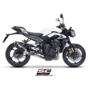 SC Project para TRIUMPH STREET TRIPLE 765 R - RS (2023 - 2024) - EURO 5 - Línea de escape completa 3-1 acero inoxidable, con esc