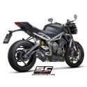 SC Project para TRIUMPH STREET TRIPLE 765 S - R - RS (2020 - 2022) - Escape SC1-R carbono