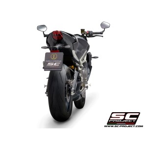 SC Project para TRIUMPH STREET TRIPLE 765 S - R - RS (2020 - 2022) - Escape SC1-R carbono
