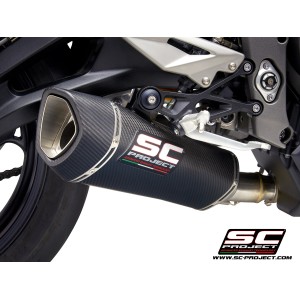 SC Project para TRIUMPH STREET TRIPLE 765 S - R - RS (2020 - 2022) - Escape SC1-R carbono