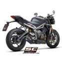SC Project para TRIUMPH STREET TRIPLE 765 S - R - RS (2020 - 2022) - Escape SC1-R titanio, negro mate